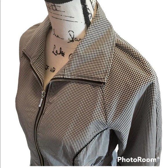 Drapers & Damon Jacket Black White Size XSP Petite Gingham office - Picture 3 of 10